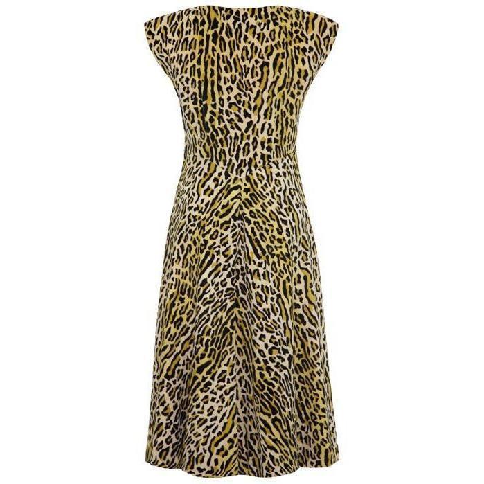 Animal print cheap 1950s dress