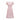 1960s Pink Princess Seam Cut Formal Dress