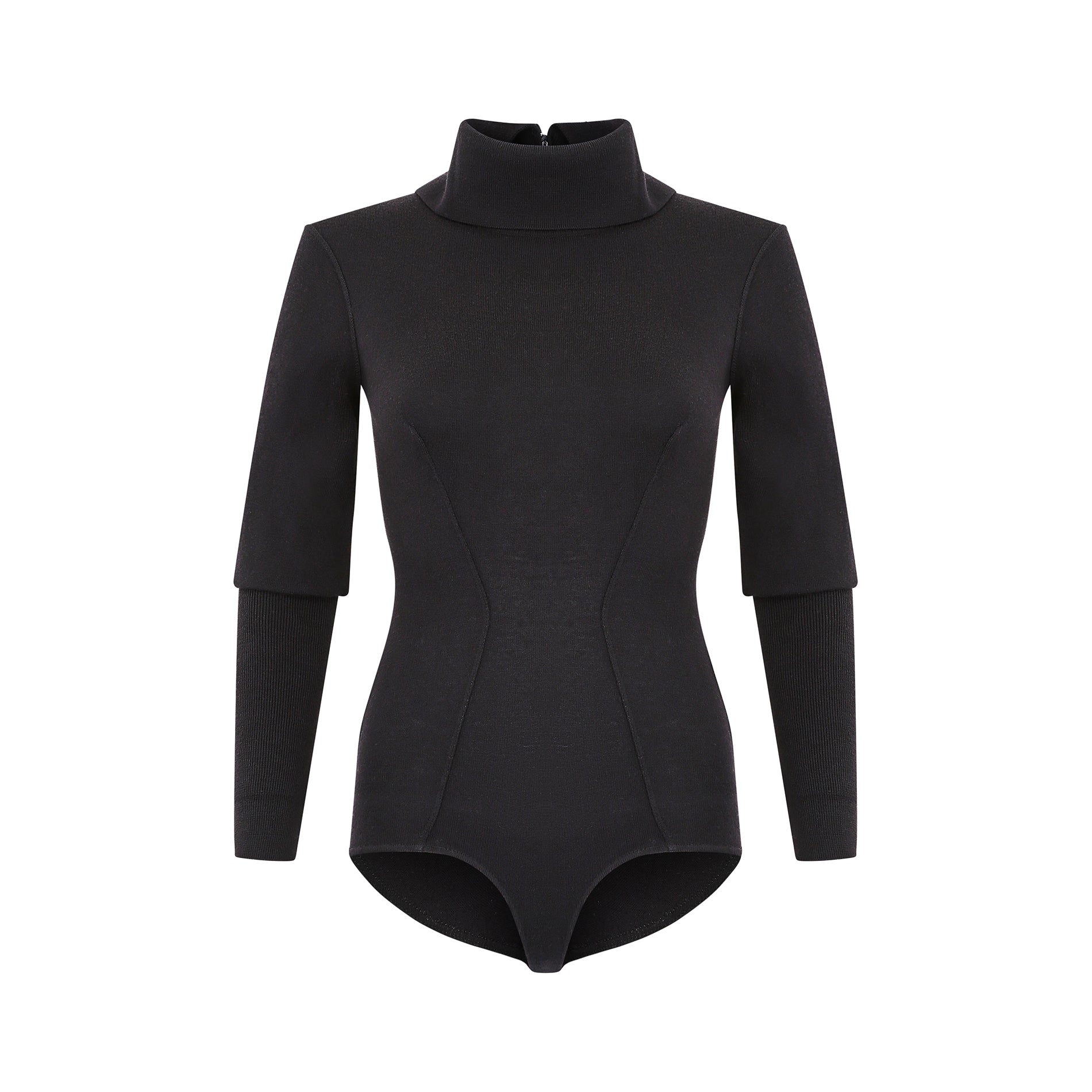 1980s Alaia Black Long Sleeve Bodysuit