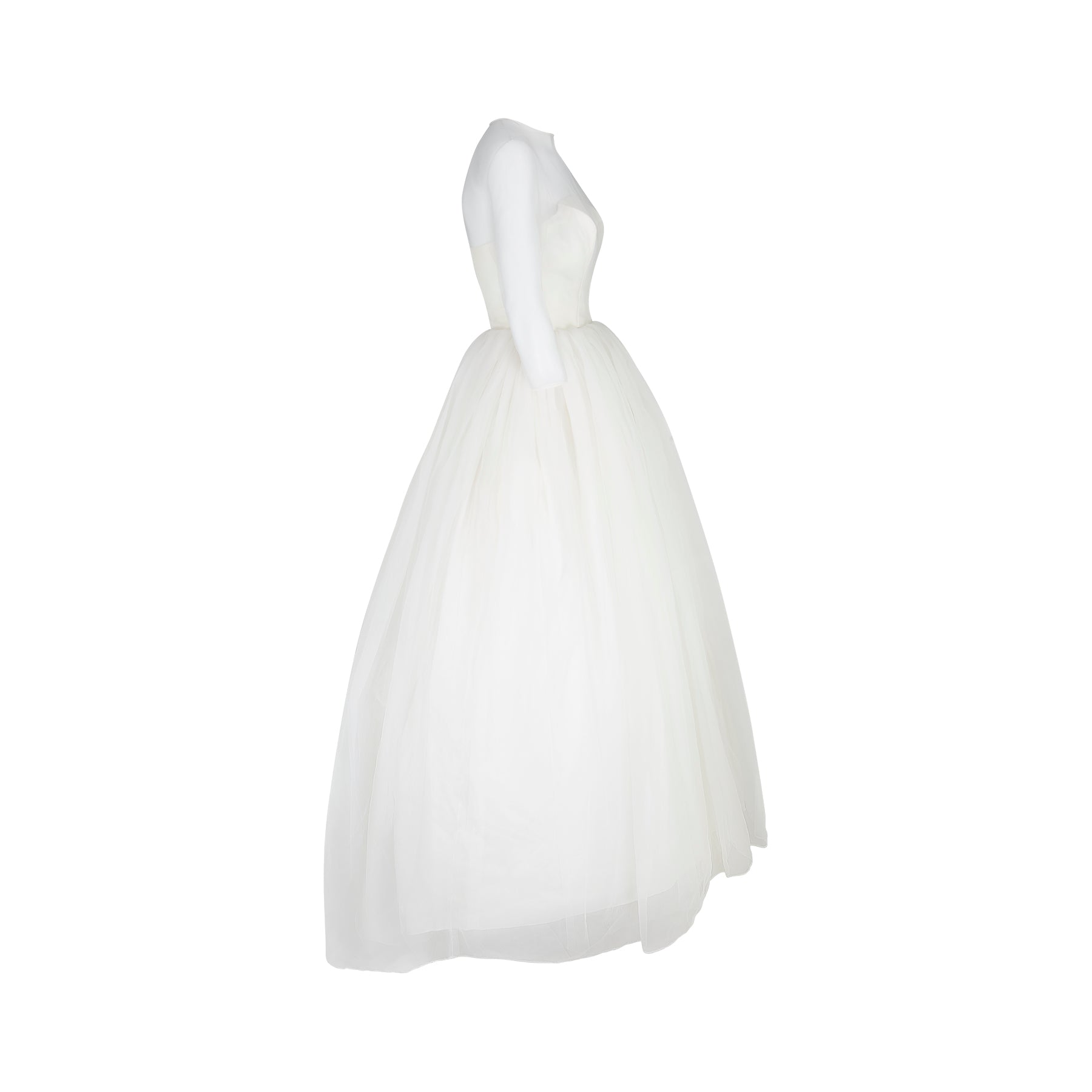 ARCHIVE: Early Jean Varon Late 1950s Georgette Wedding Gown