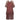 ARCHIVE - 1970s Janice Wainwright Maroon Ruffle Dress