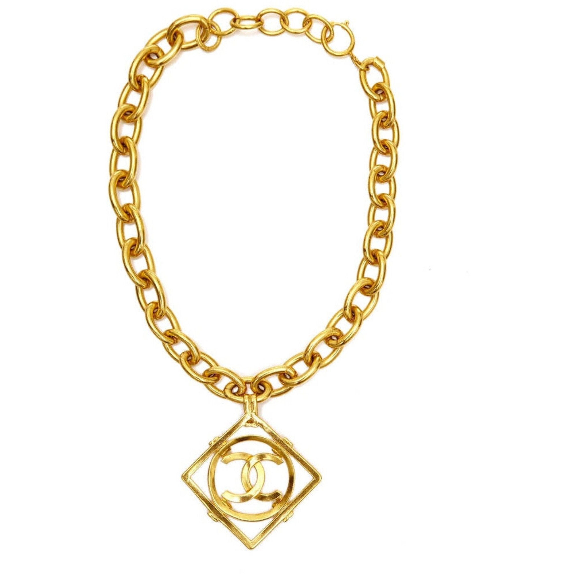 ARCHIVE - 1990s Chanel Double C Pendant Necklace By Victoire De Castellane