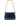 ARCHIVE - Gucci 1980s Navy Blue Leather Gold Chain Shoulder Bag