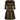 ARCHIVE - Marguerite 1960s French Couture Bold Striped Olive Green Wool Dress