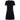 Stylish 1960s Jean Patou Black Wool Mod Dress